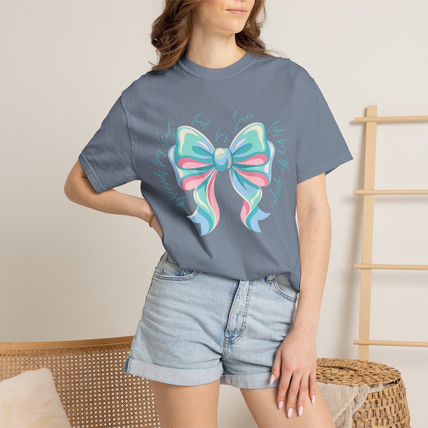 Pastel Ribbon Bow T-Shirt — Cute Gift-Ready Graphic Tee