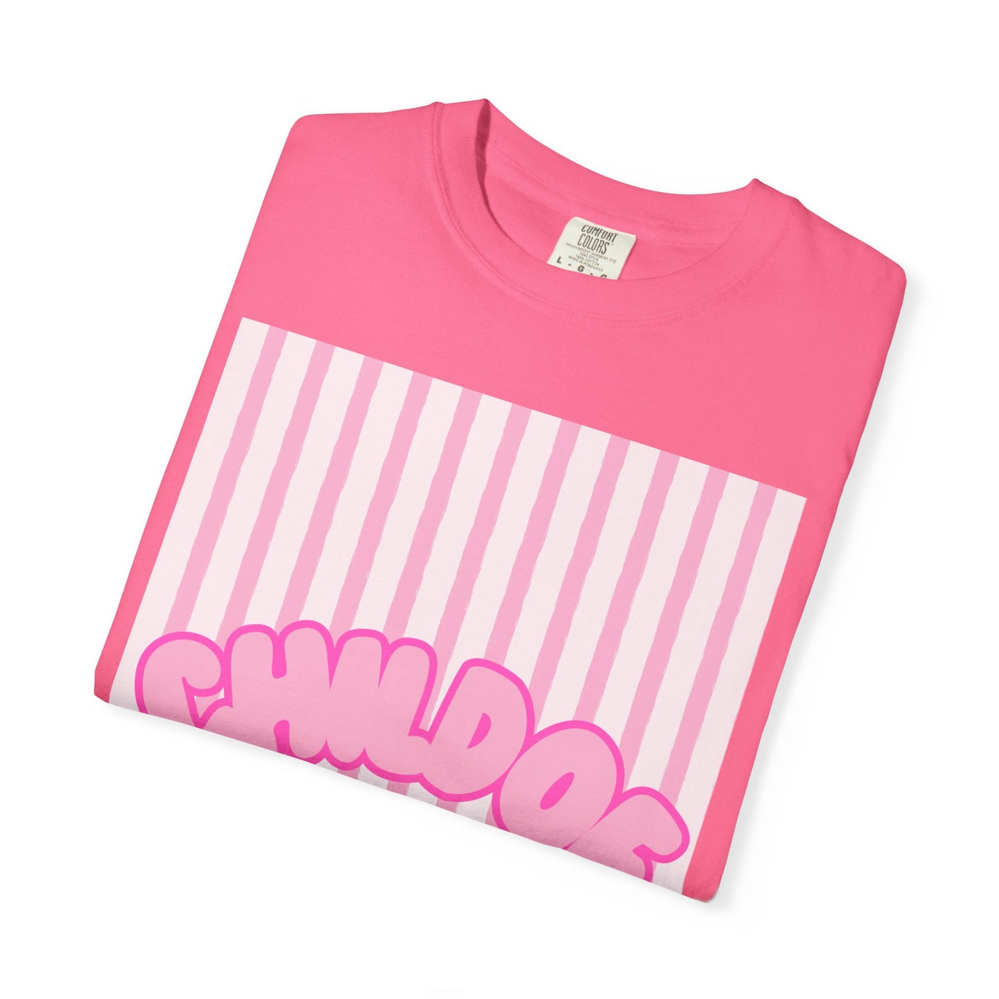 Child of God T-Shirt — Pink Striped Faith Graphic Tee