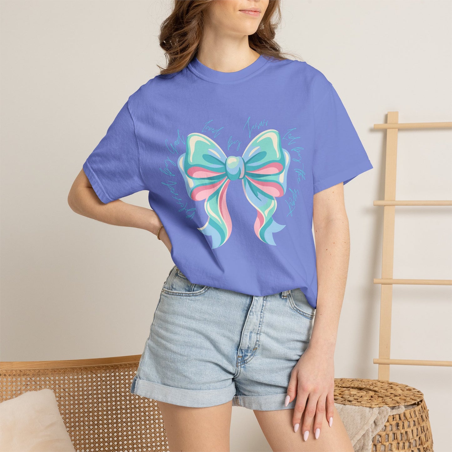 Pastel Ribbon Bow T-Shirt — Cute Gift-Ready Graphic Tee