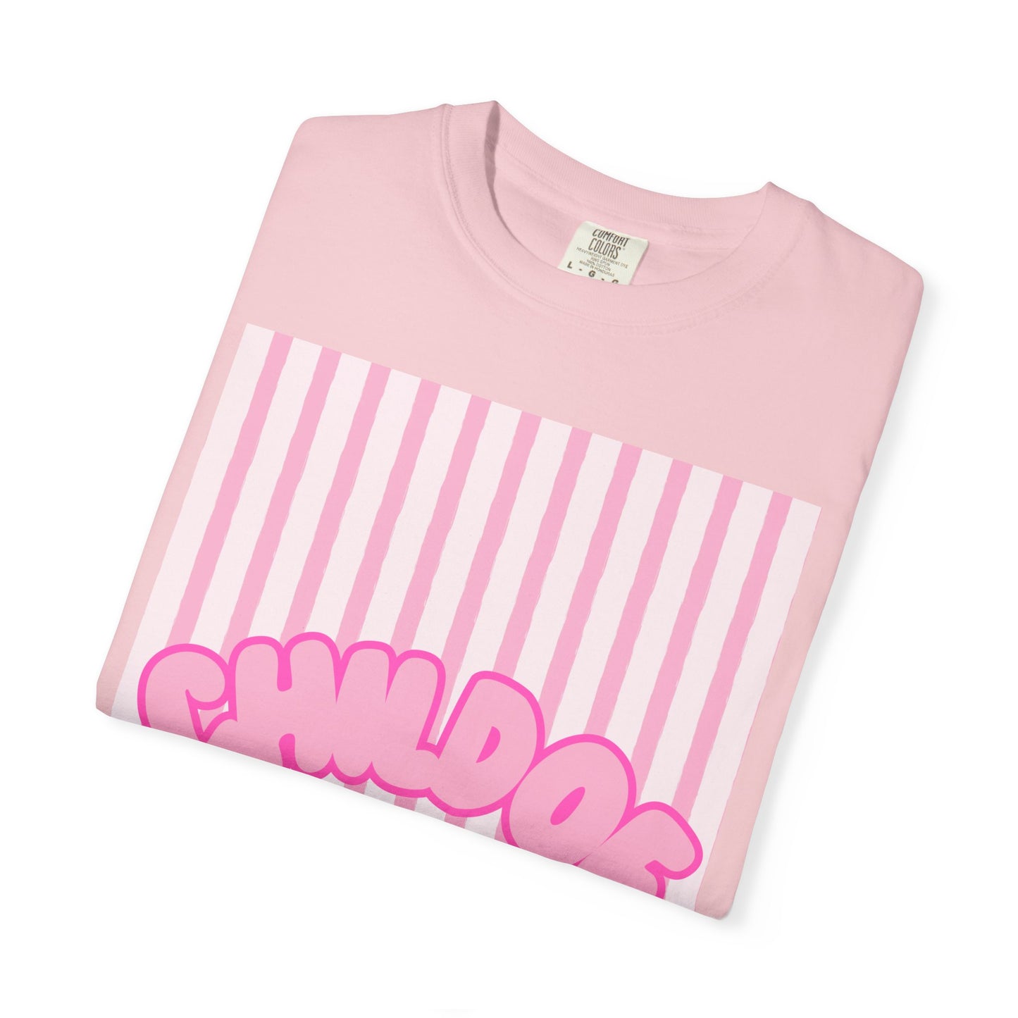 Child of God T-Shirt — Pink Striped Faith Graphic Tee