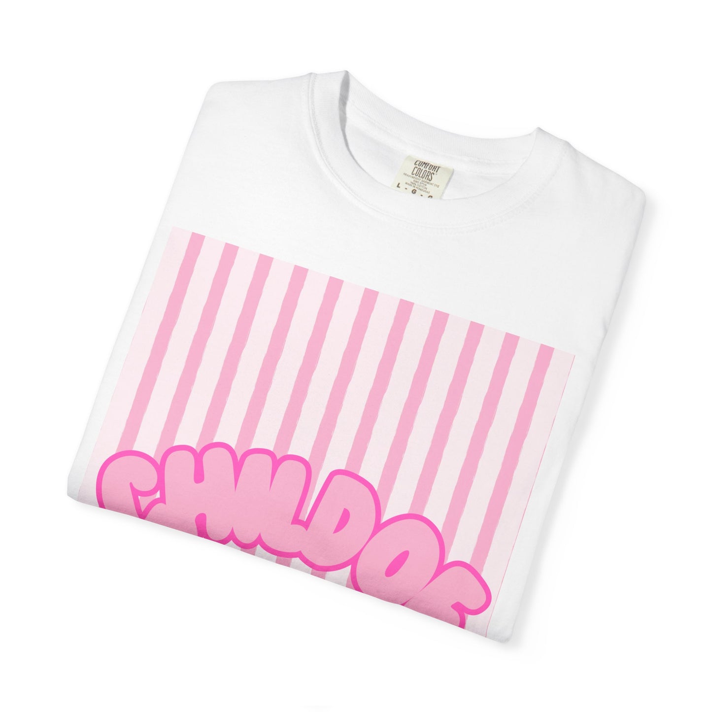 Child of God T-Shirt — Pink Striped Faith Graphic Tee